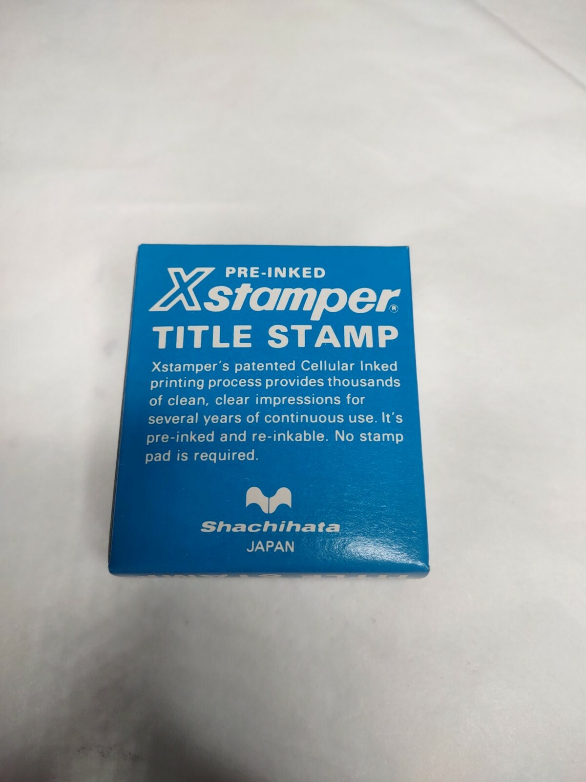 Vintage Xstamper "ENTERED EOP" Red Ink Stock No. 1612