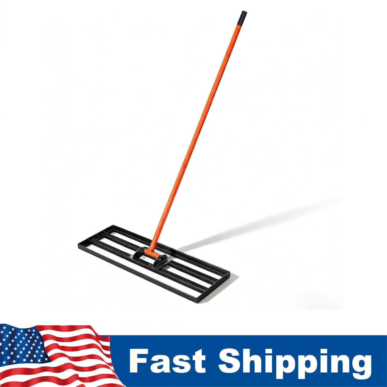 Lawn Leveling Rake 30"x10" Heavy Duty Lawn Leveler Tool W/6 FT Handle Adjustable