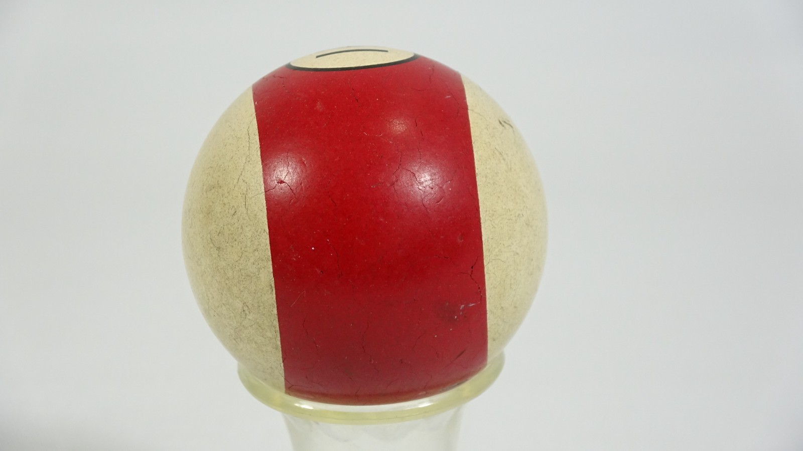 Vintage Striped Red Pool 11 Ball - 2 1/4" - 192g