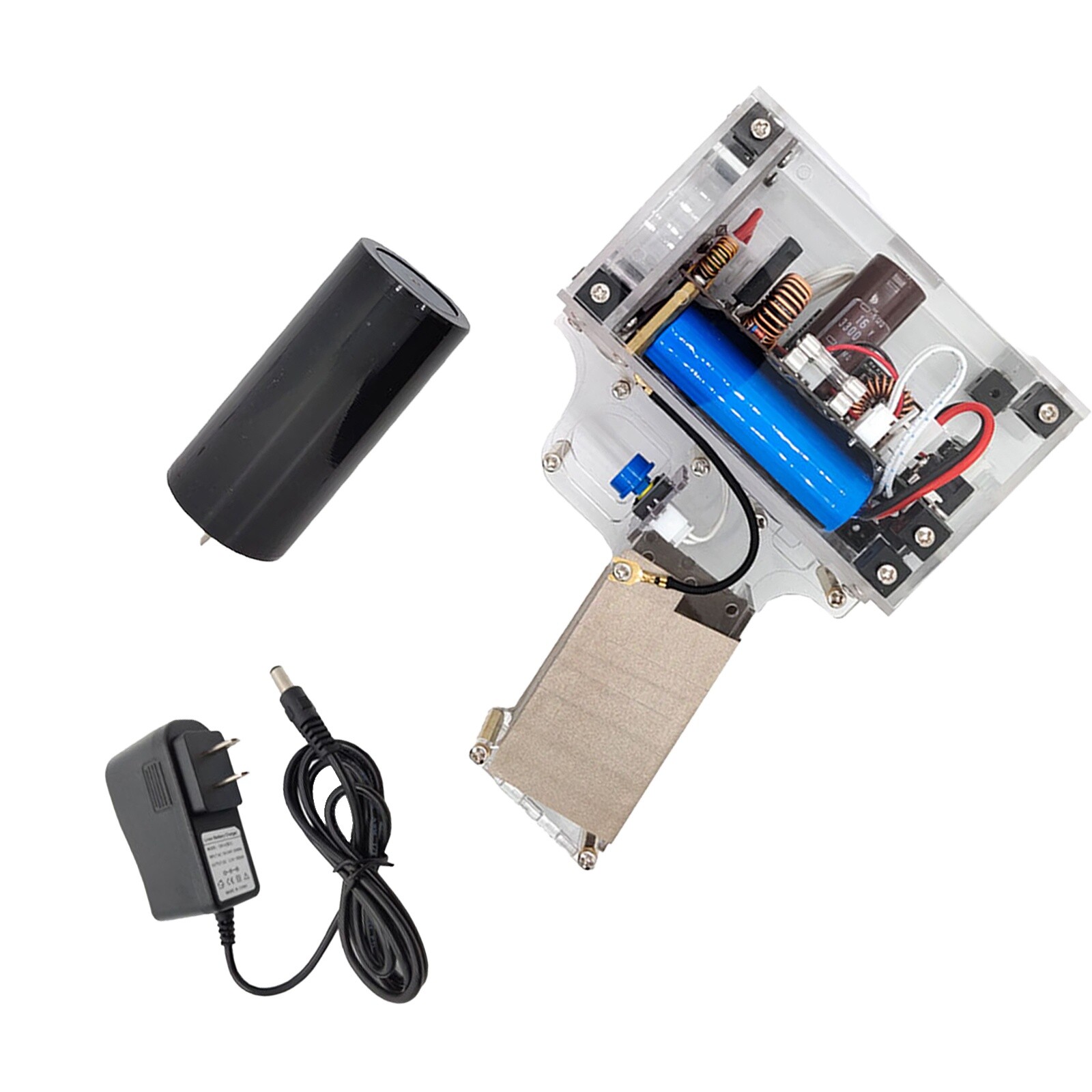 Electromagnetic Pulse Generator Trigger Handheld Tesla Coil Artificial Lightning