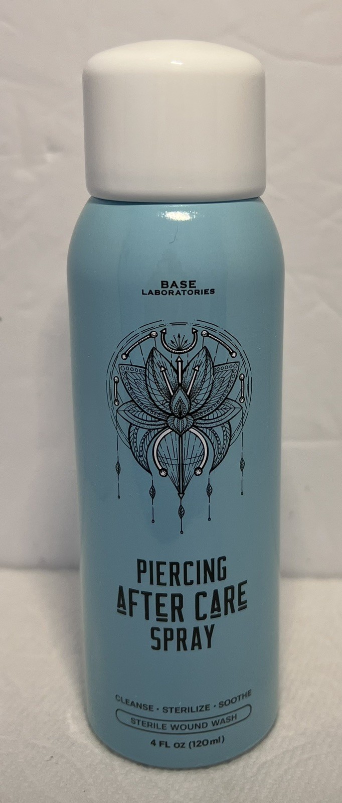 Base Labs Piercing Aftercare Spray | 4oz | Cleanses & 4 Fl Oz Exp04/28