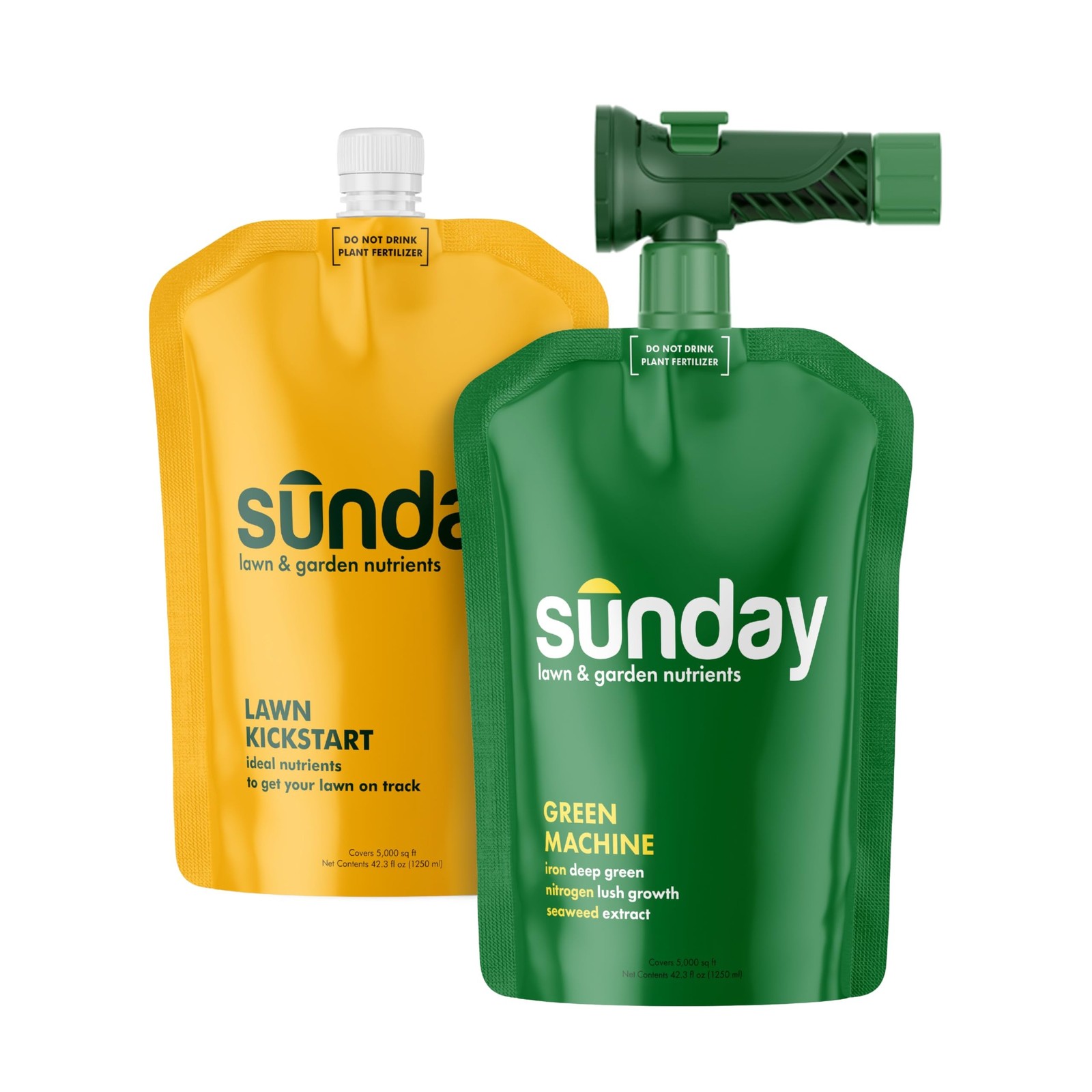 Sunday Lawn Kickstart + Green Machine Liquid Fertilizer - Lawn Fertilizer for...