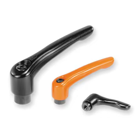Kipp K0122.4A41 Adjustable Handle, Modern Design, Sz. 4, 3/8-16, Die Cast Zinc