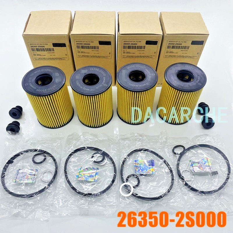 NEW 4pc sets 263502S001 Oil Filter For 2020-2025 Kia vehicles w 2.5L