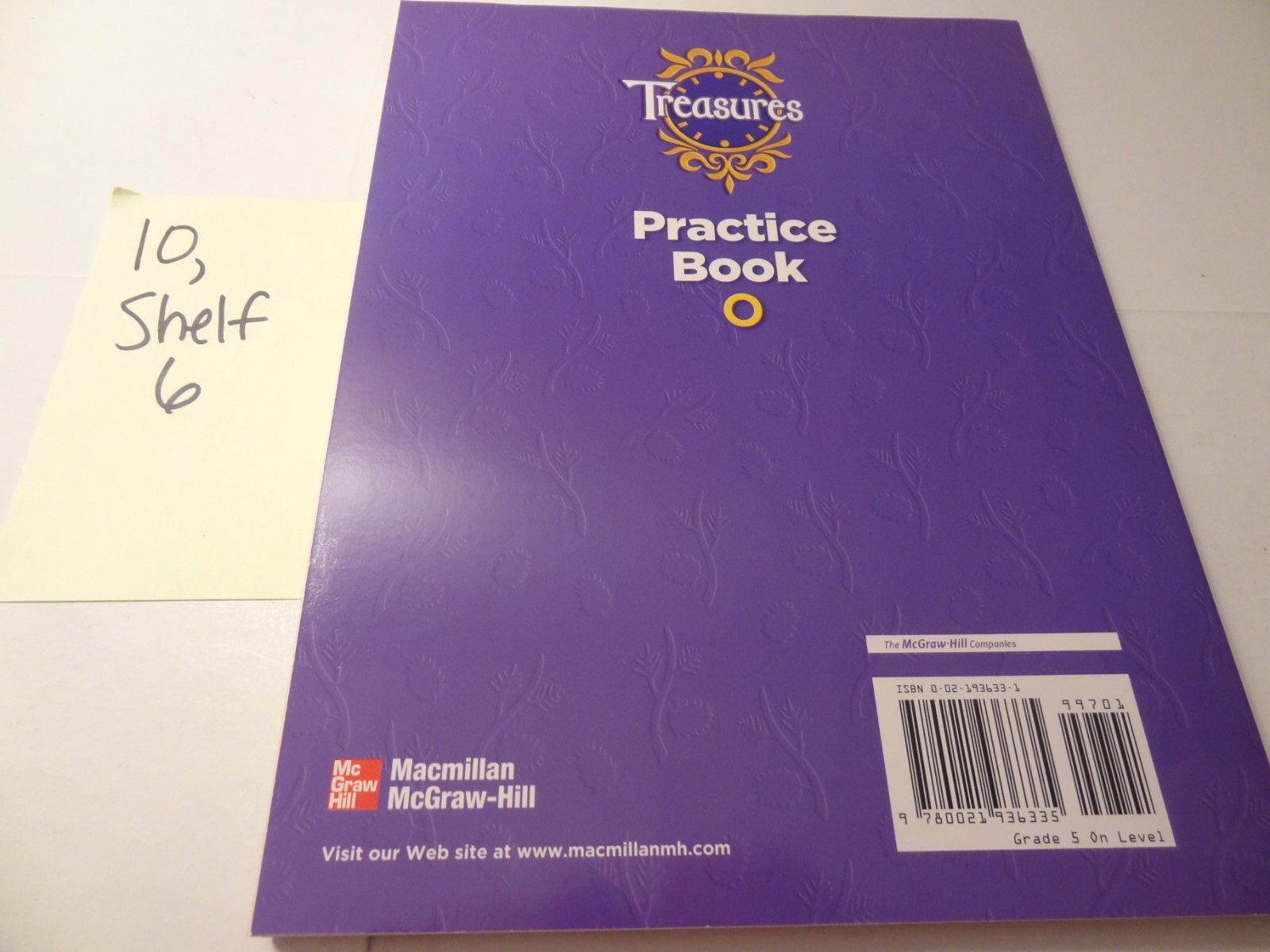 McGraw-Hill Treasures Grade 5 Practice Book O