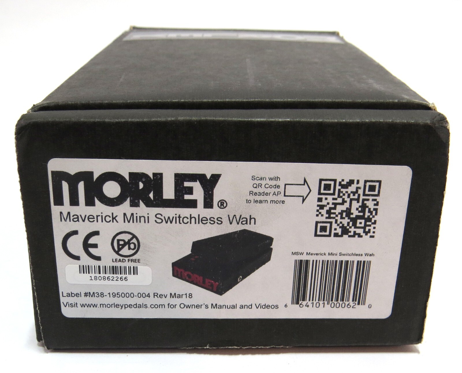 Morley Maverick Mini Switchless Wah Guitar Effect Foot Pedal Controller Open Box