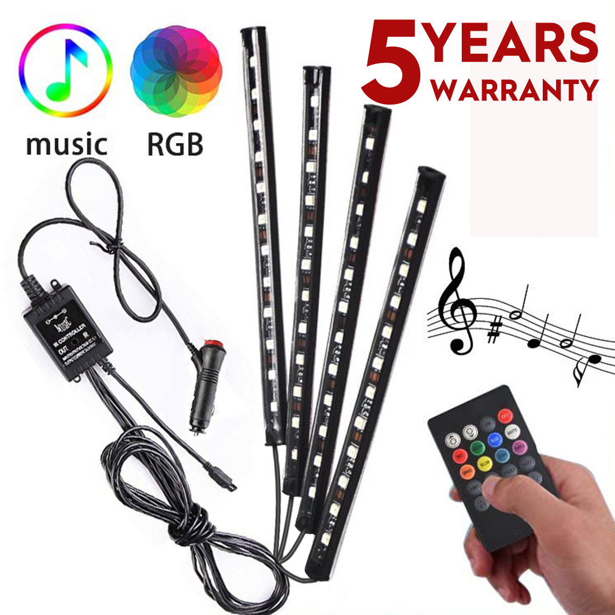 4PC RGB Gaming LED Light Strip for PC Computer Case Decoration Gamer DIY 12V DC