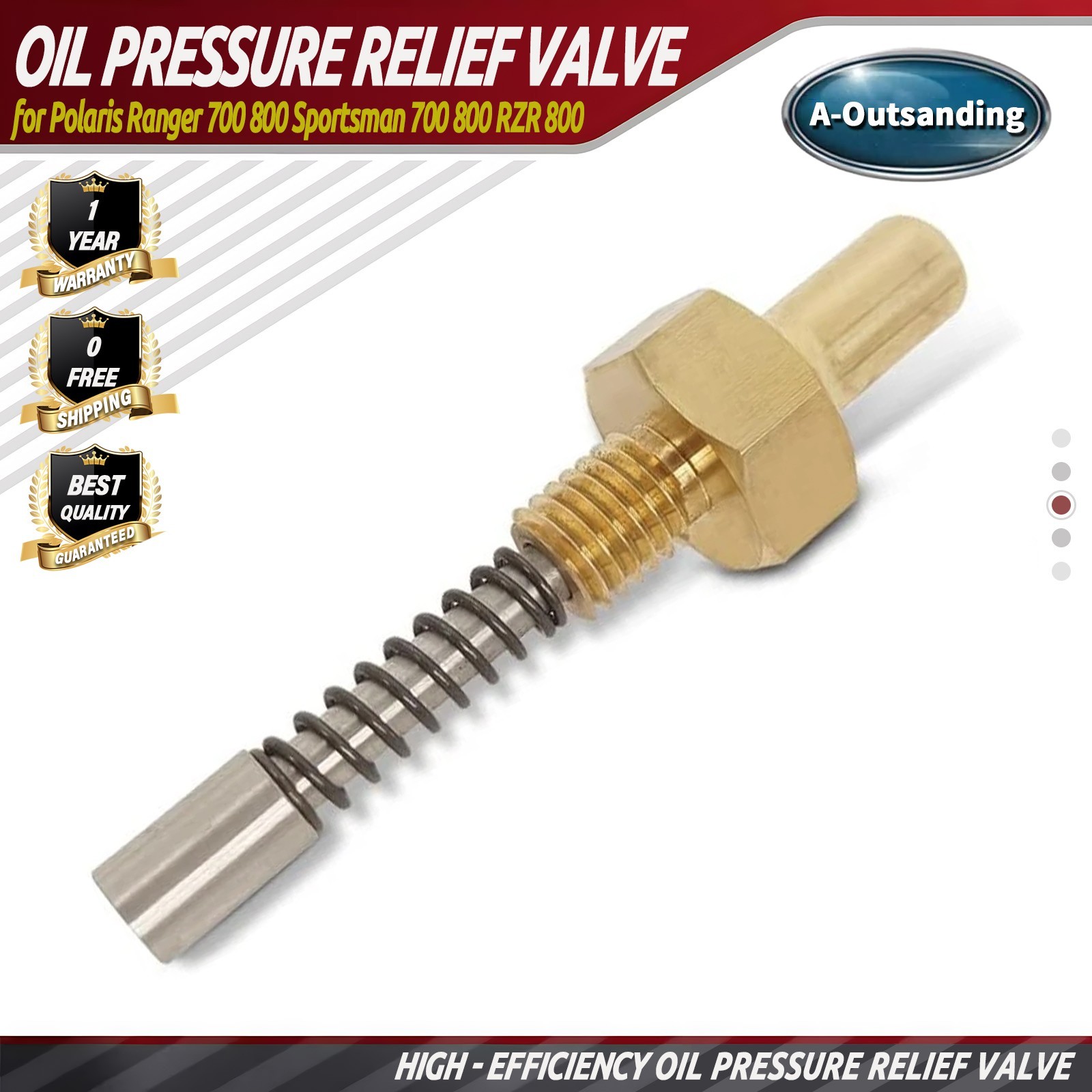 Oil Pressure Relief Valve Fits Polaris Ranger 700 800 Sportsman 700 800 RZR 800