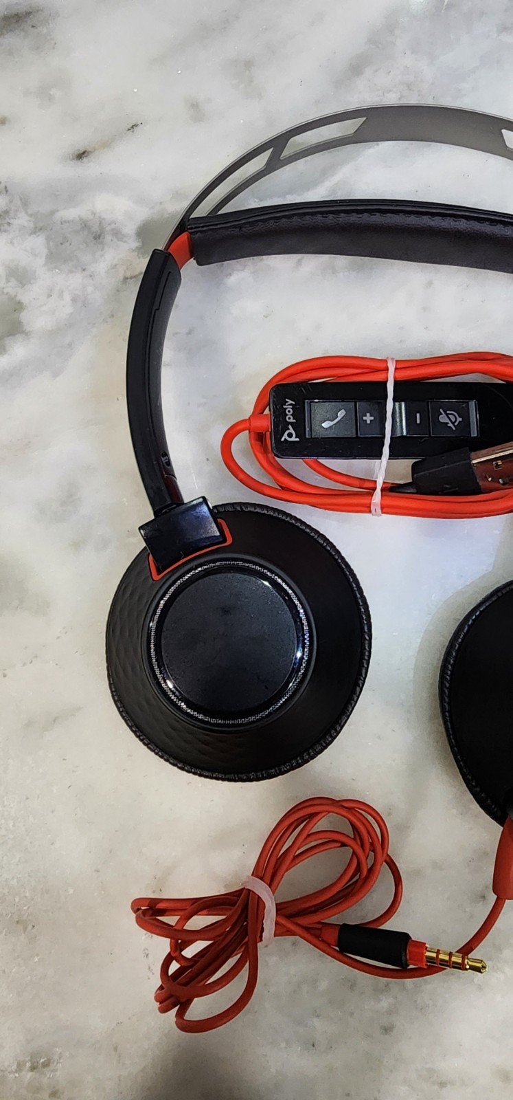 Plantronics Poly DUO C5220T Wired W/C5220 Controller Tested .