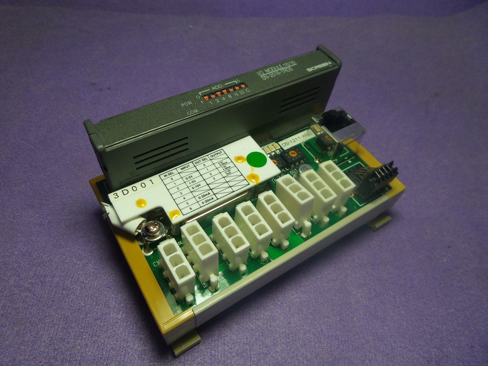 SCREEN DS-1211-ANALOG(C) DS-1211-ANALOG(C) w/I/O MODULE (16/16)  , USED
