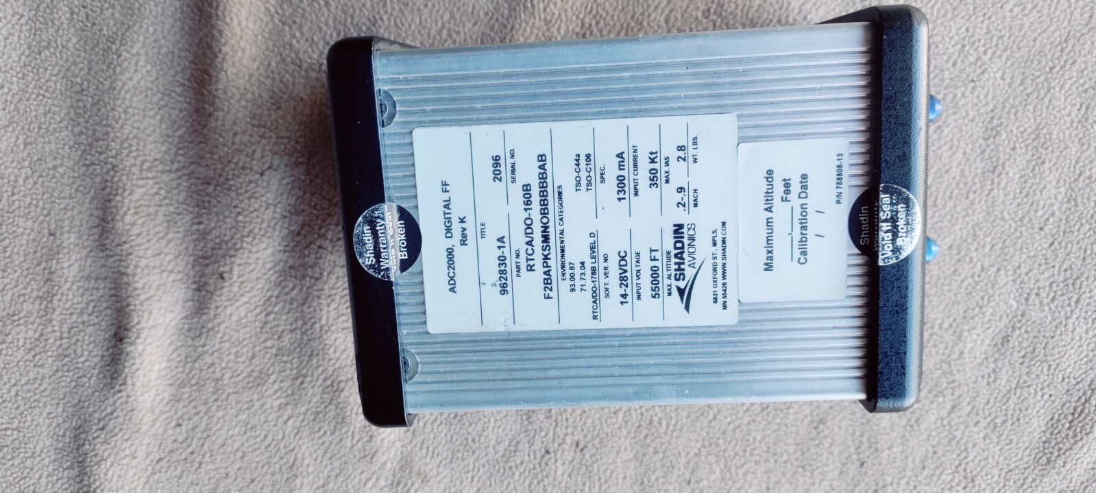 AIR DATA COMPUTER -AIRCARFT INSTRUMENT