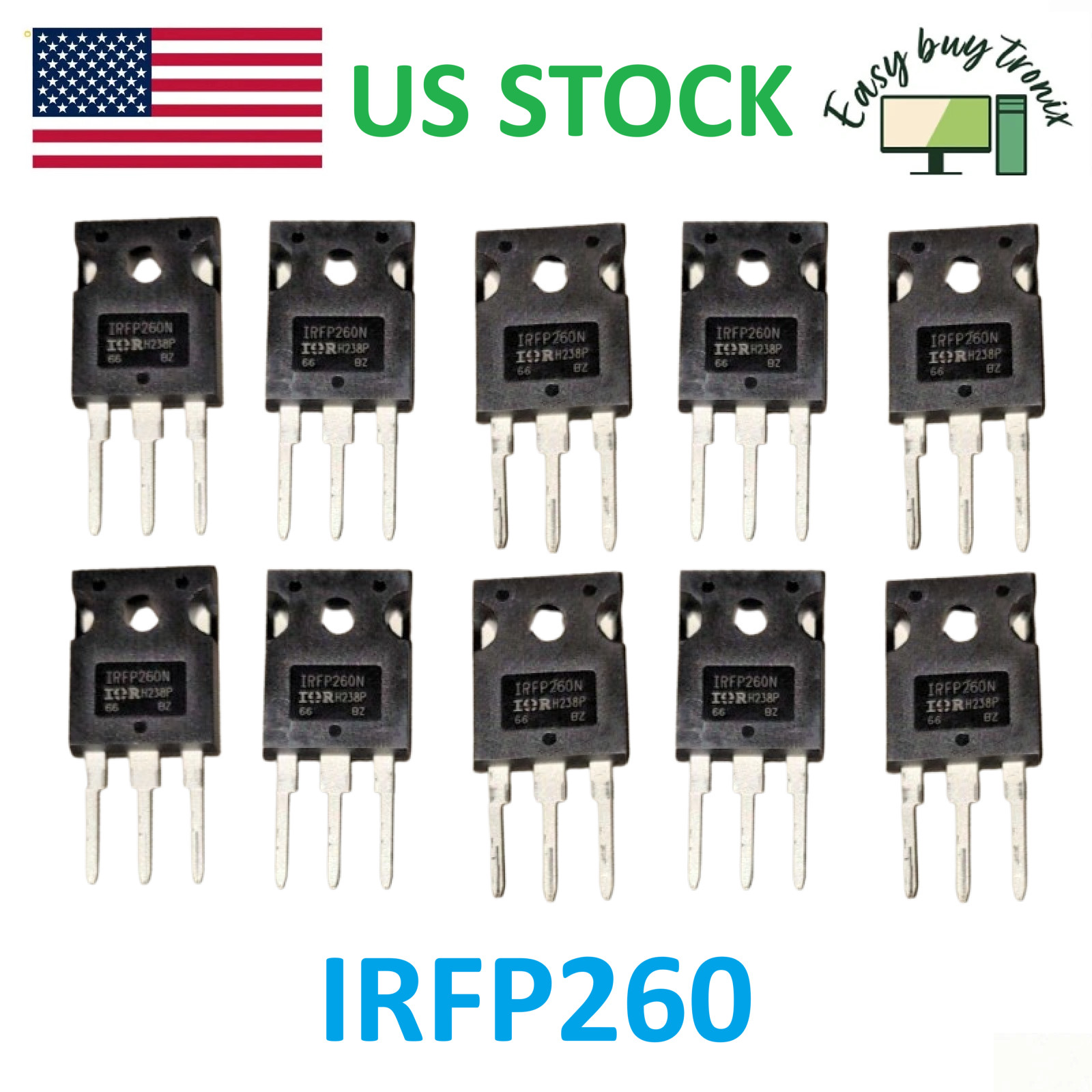 20pcs IRFP260N Power MOSFET IRFP260 N-Channel 50A 200V TO-247,US Stock