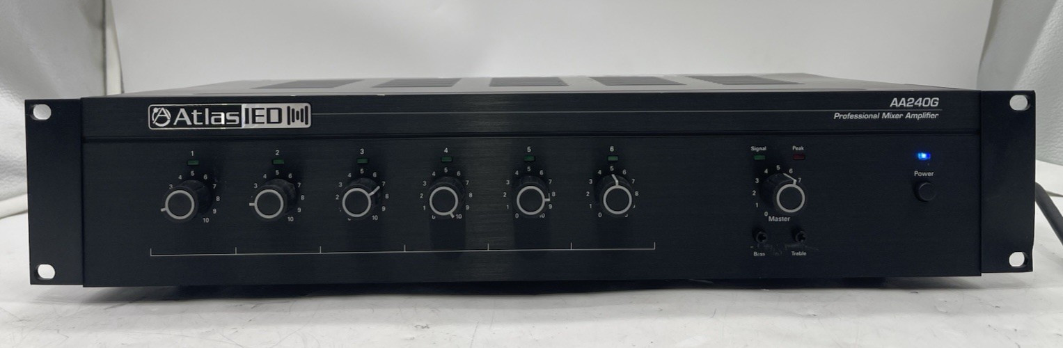 Atlas Sound IED AA240G,  Mixer Amplifier W/Power Supply