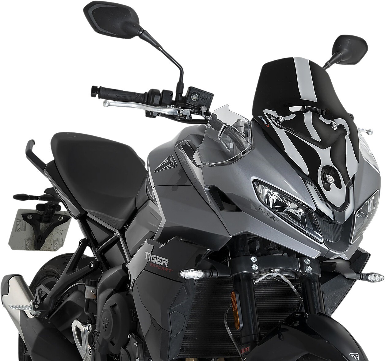 PUIG WINDSCREEN SPORT BLACK TRI 22522N