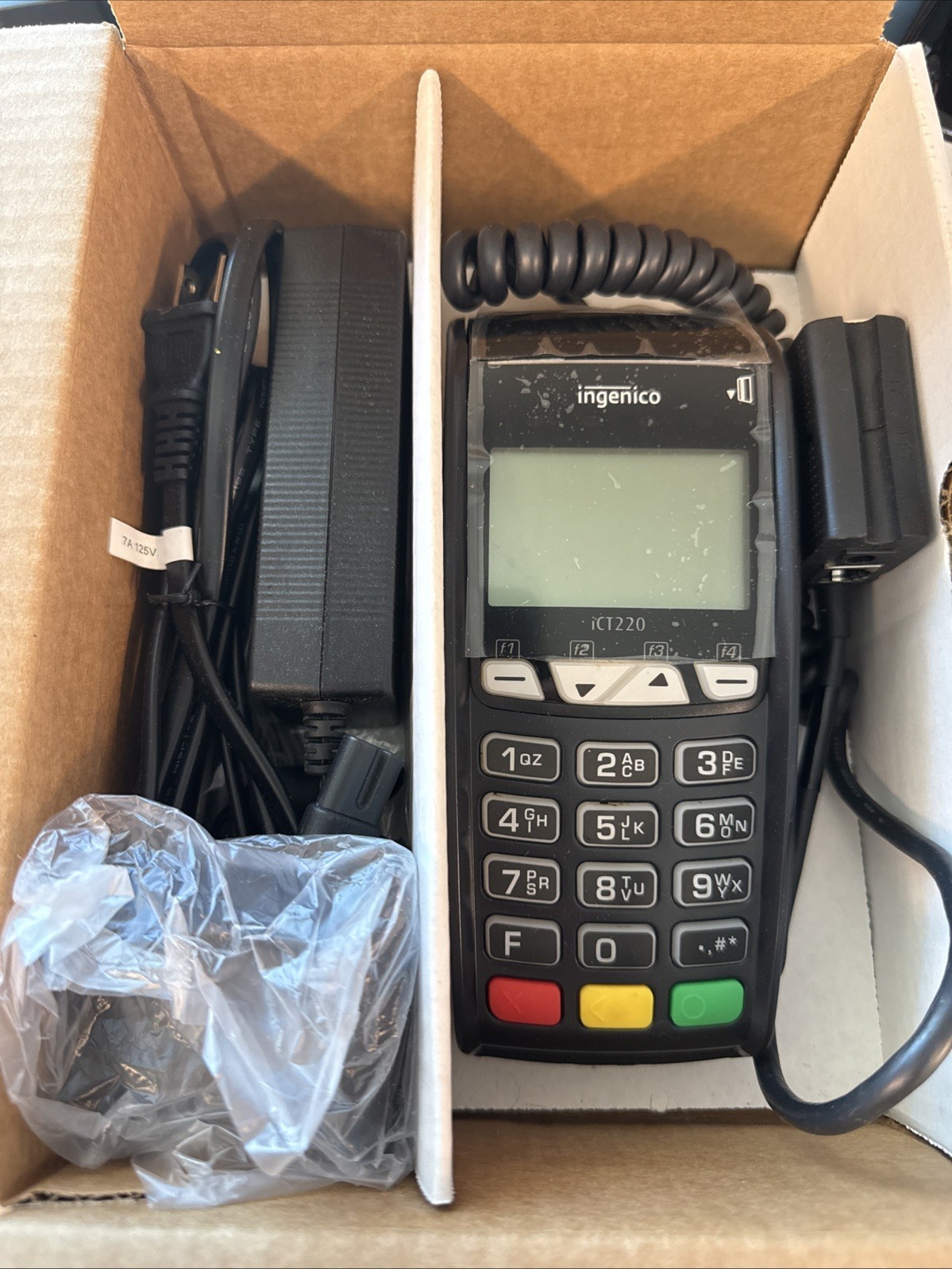 Ingenico iCT220 Credit Card Terminal w/ Power Supply