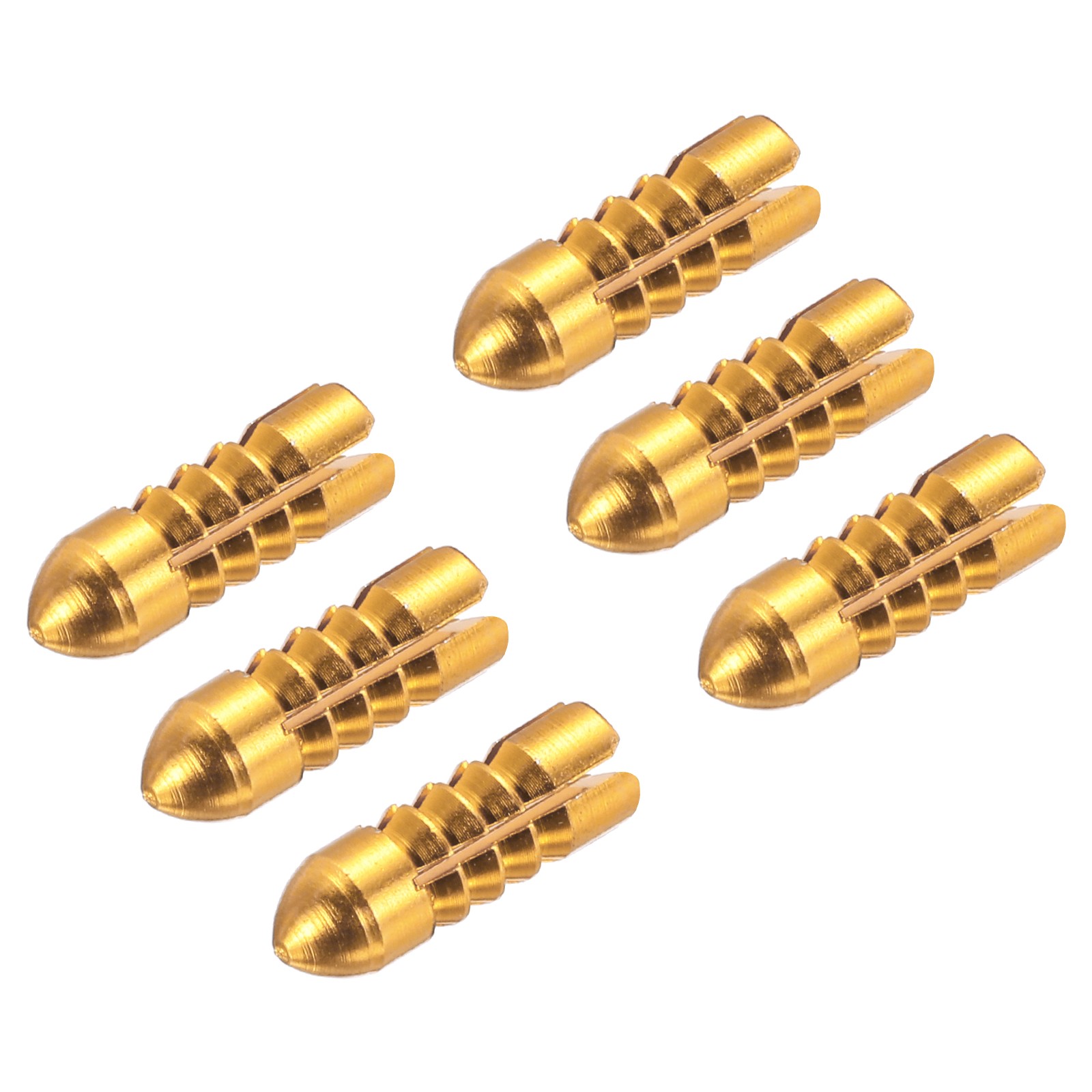 6pcs Dart Flight Protectors Aluminum Alloy Dart Wing Protectors Gold