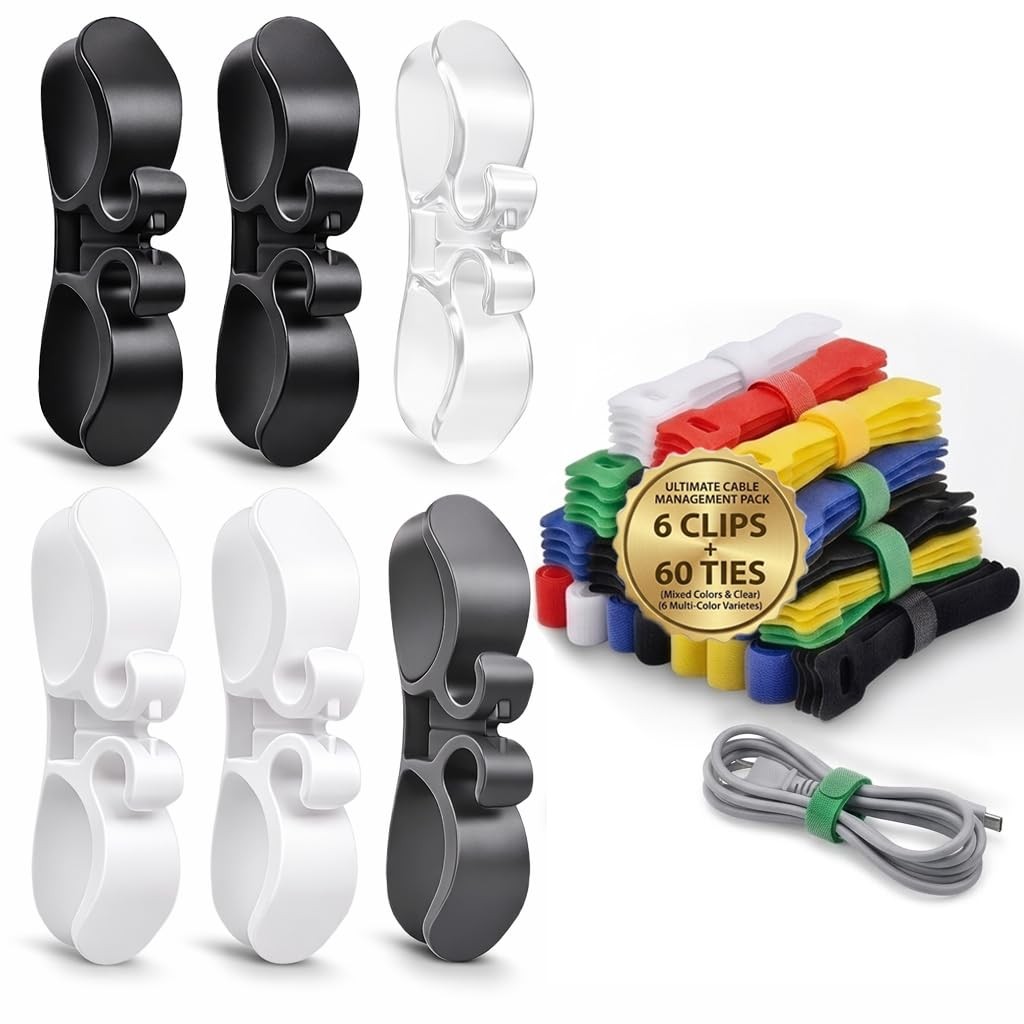 66 PCS Cord Organizer for Appliances Kit - Includes 6-Pack Appliance Cord Wra...