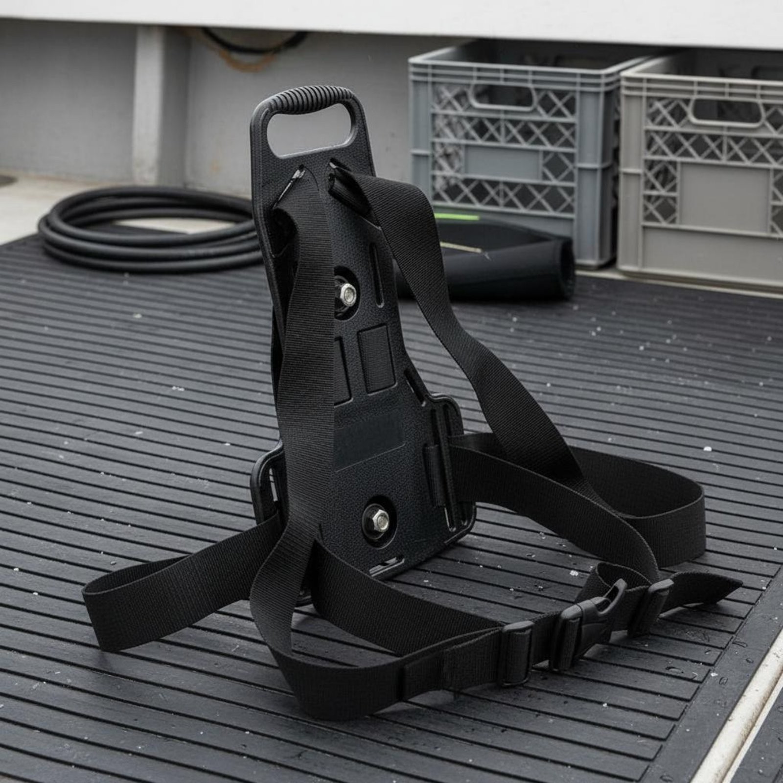 Aluminum Diving Backplate Snug-Fit Dive Cylinder Carrier Adjustable Straps
