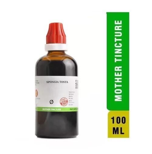 BJain Homeopathic Spongia Tosta Mother Tincture Q (100ml)