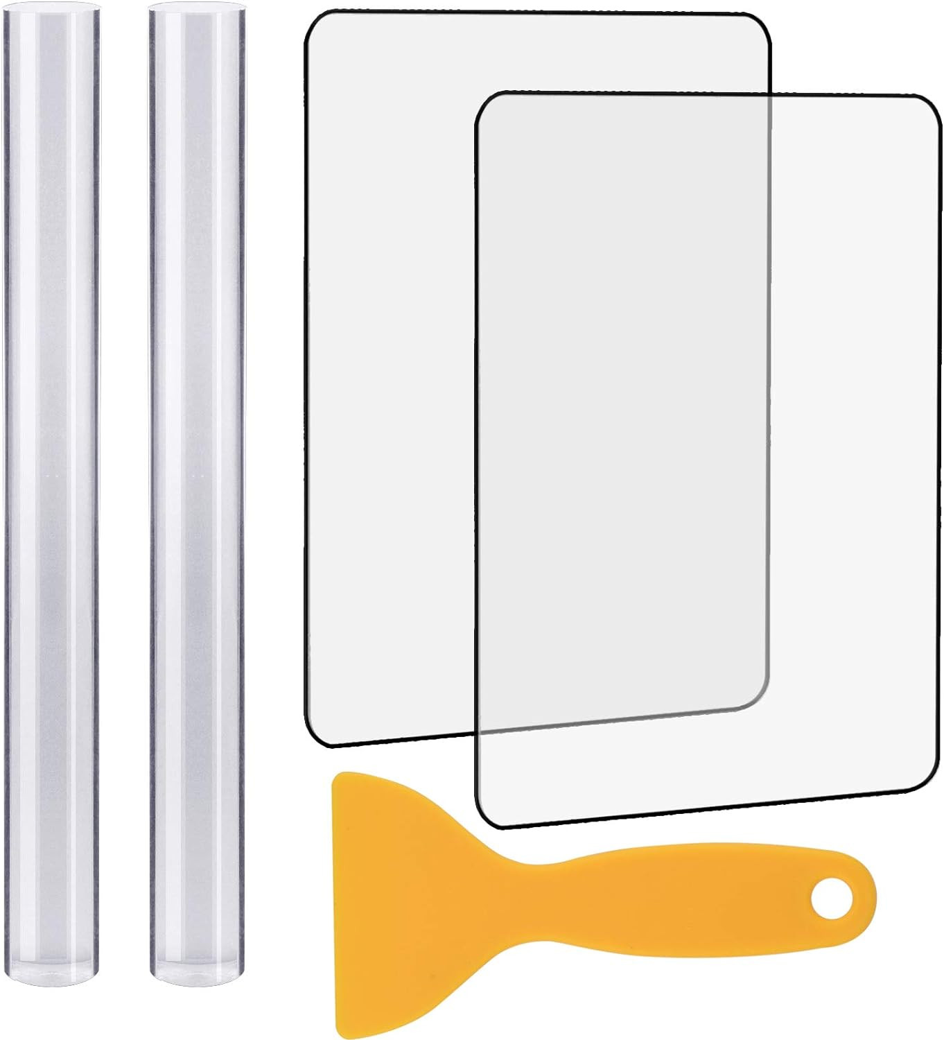 5 Pieces Polymer Clay DIY Tool,  Acrylic Clay Roller with Acrylic Sheet Backing