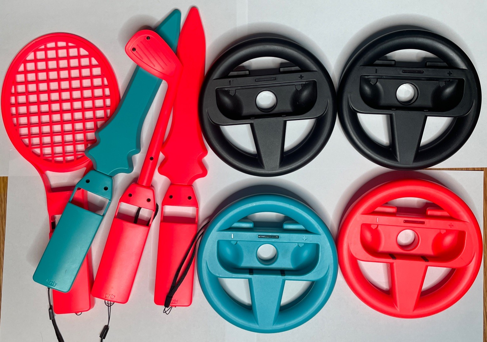 Nintendo Switch Sports Accessories: Swords, Golf Club, Tennis Racket,