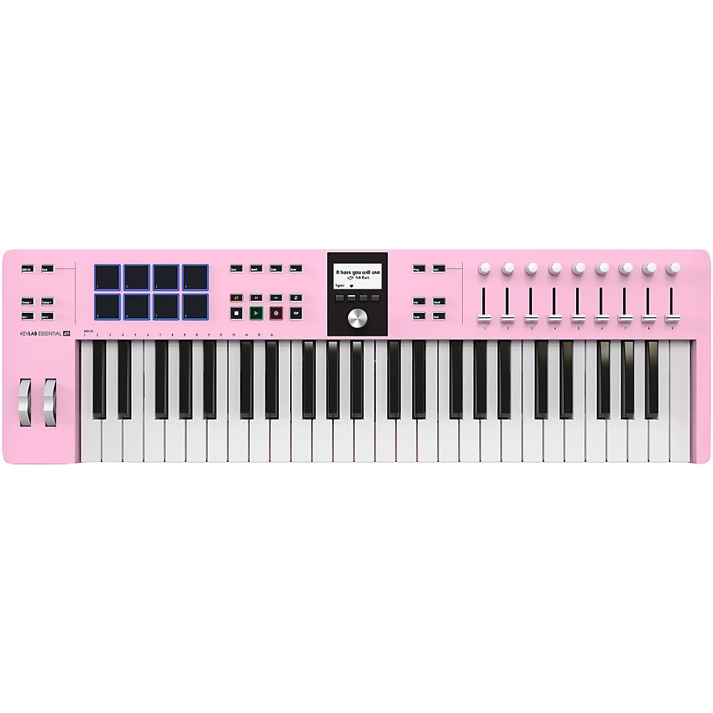 Arturia KeyLab Essential 49 mk3 MIDI Keyboard Controller - Rose Quartz