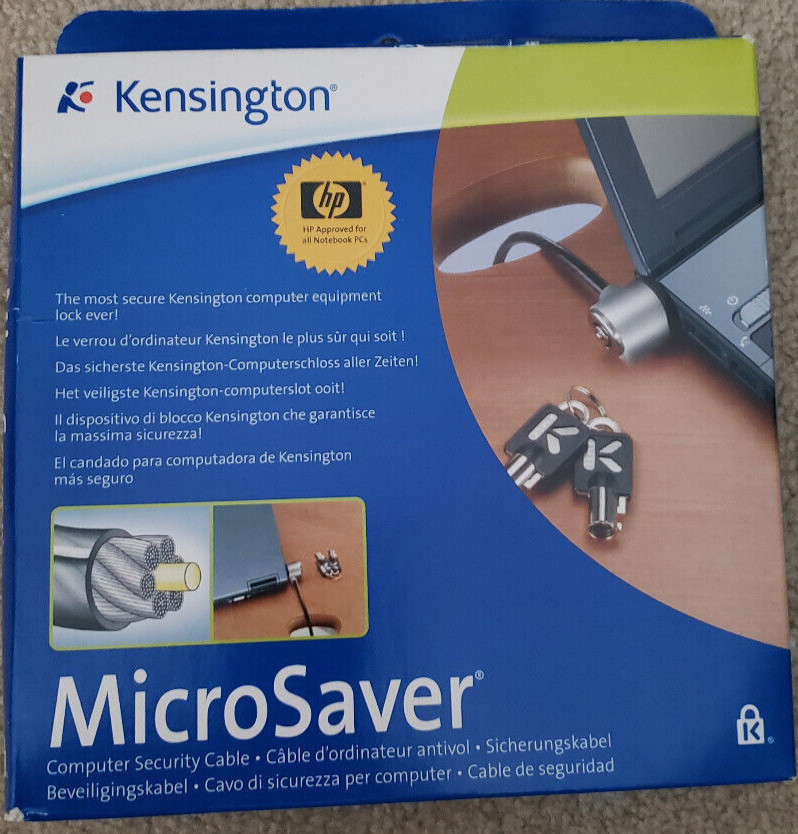 Kensington MicroSaver Keyed Laptop Notebook Lock