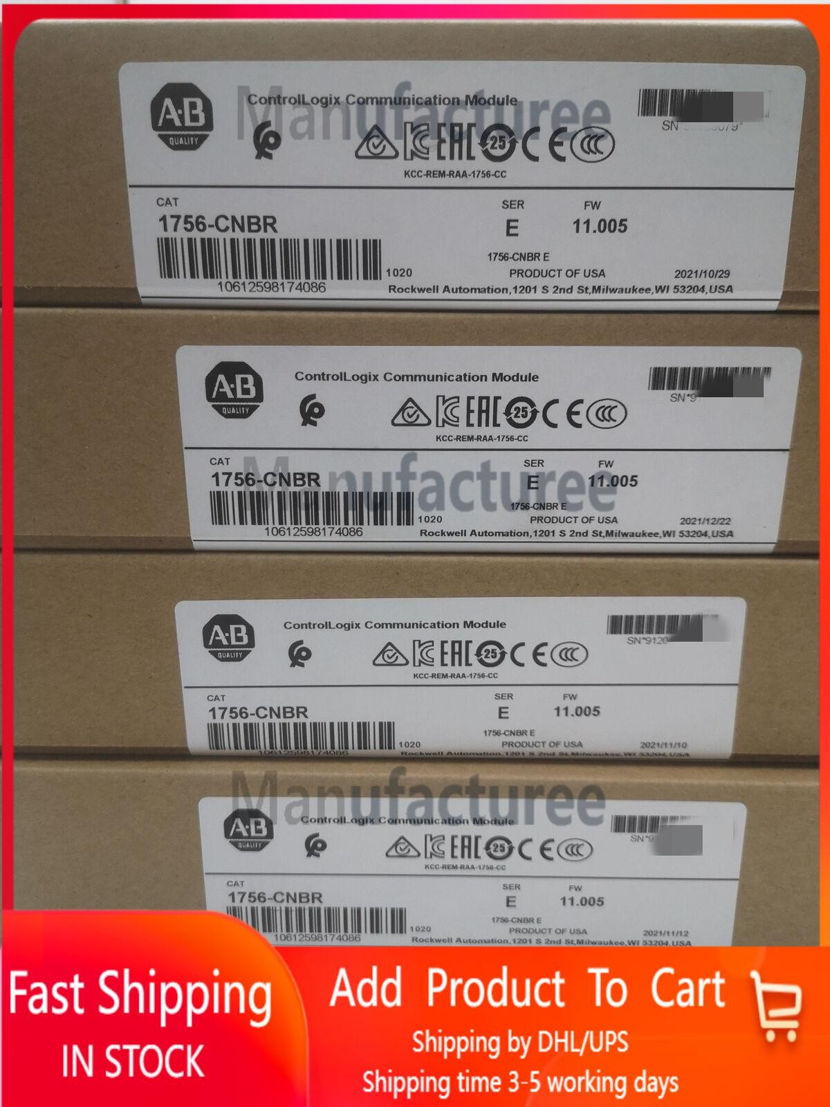 NEW AB 1756-CNBR ControlNet Redundant Bridge Module 1756 CNBR free shipping