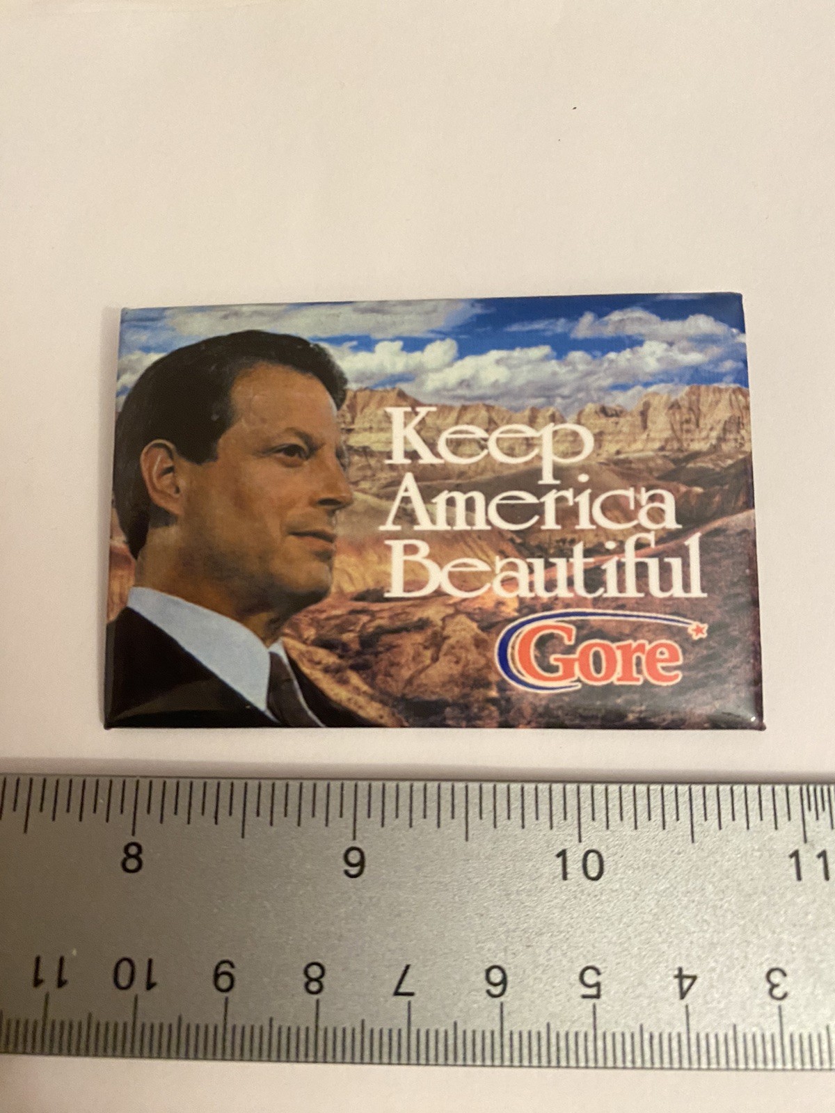 Gore Keep America Beautiful Pin Back Button P195