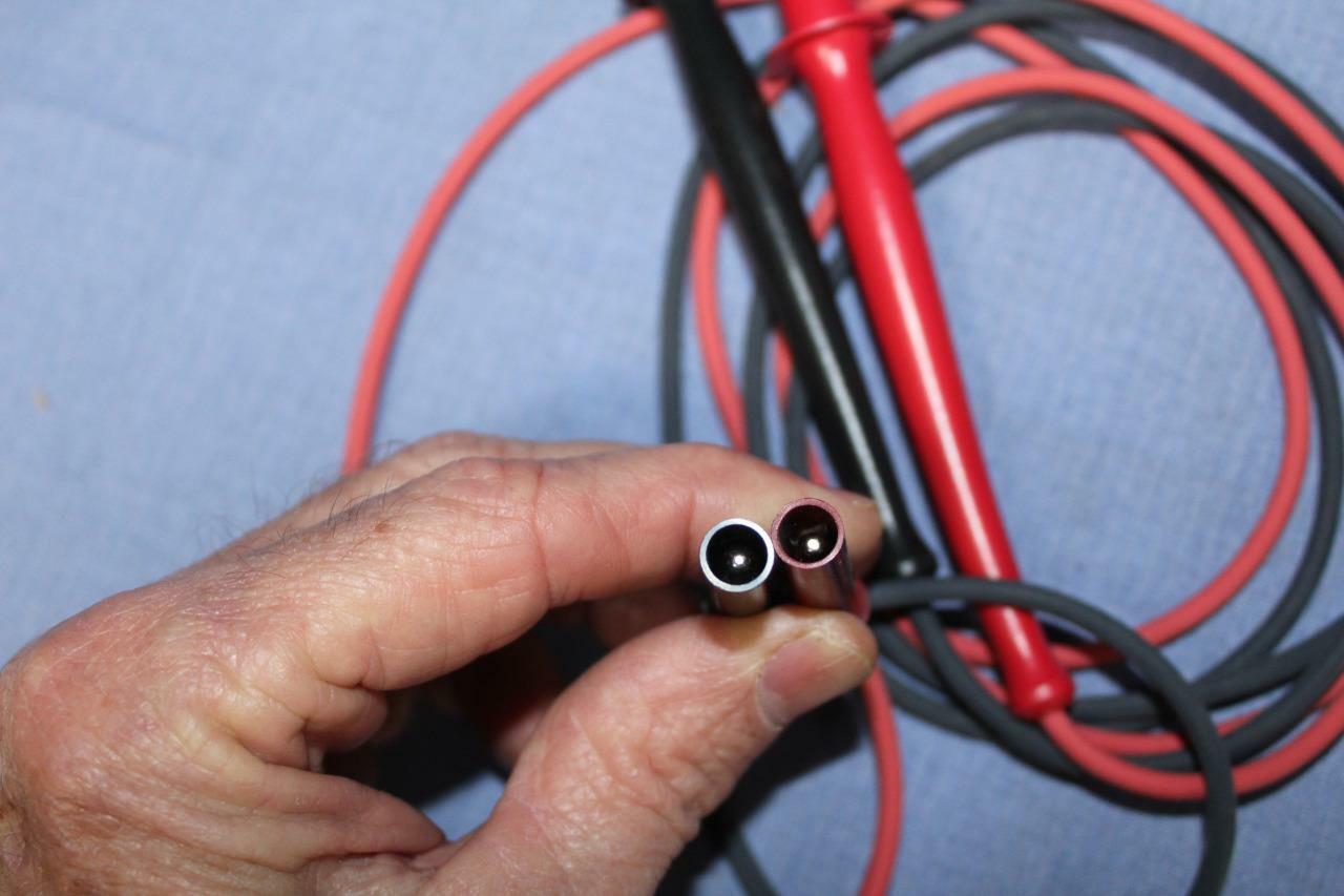 Oldaker 774-2 Flexible Silicone Test Leads Recessed Standard Plug Flex Probe USA