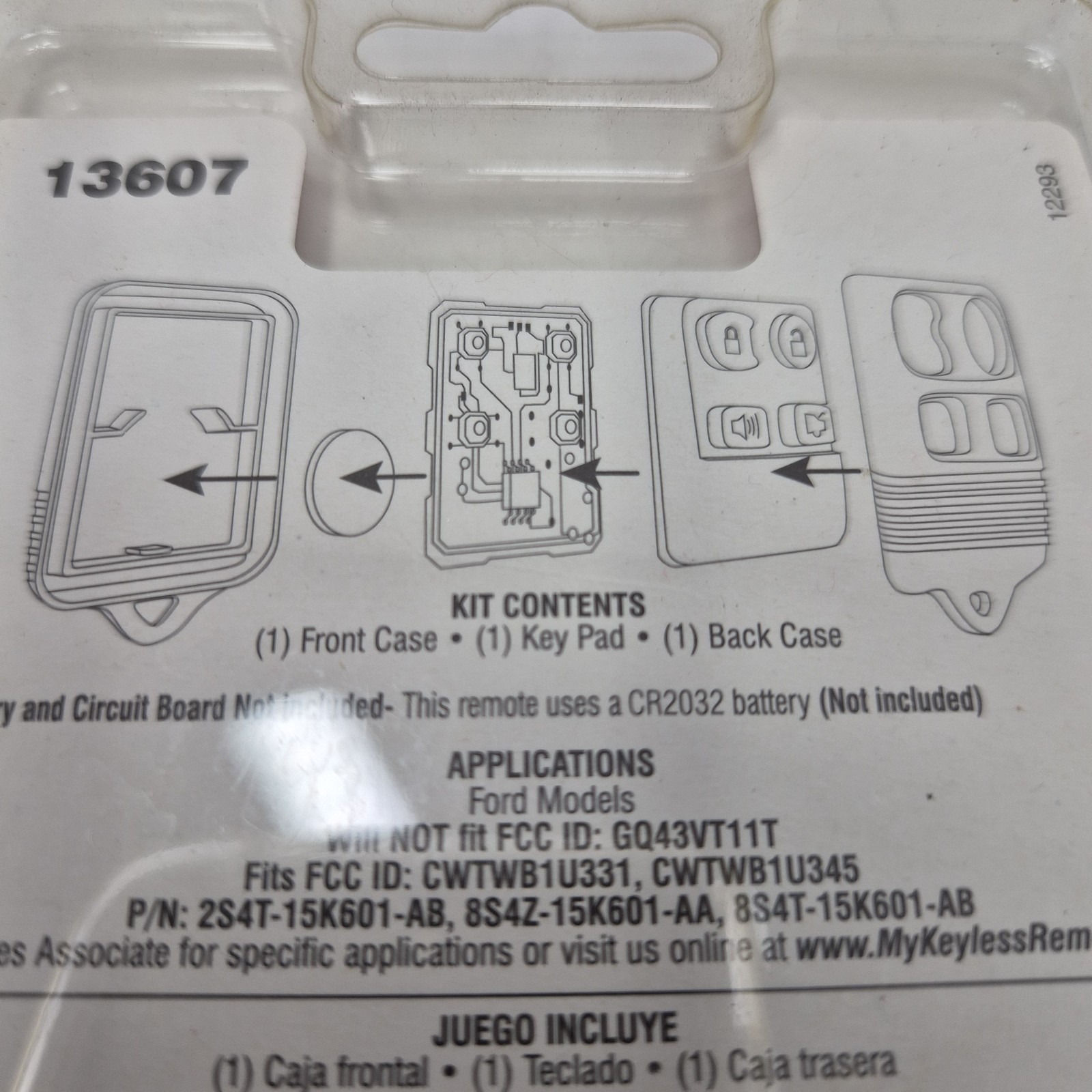 Dorman 13607 Keyless Entry Transmitter Cover- Cover Only