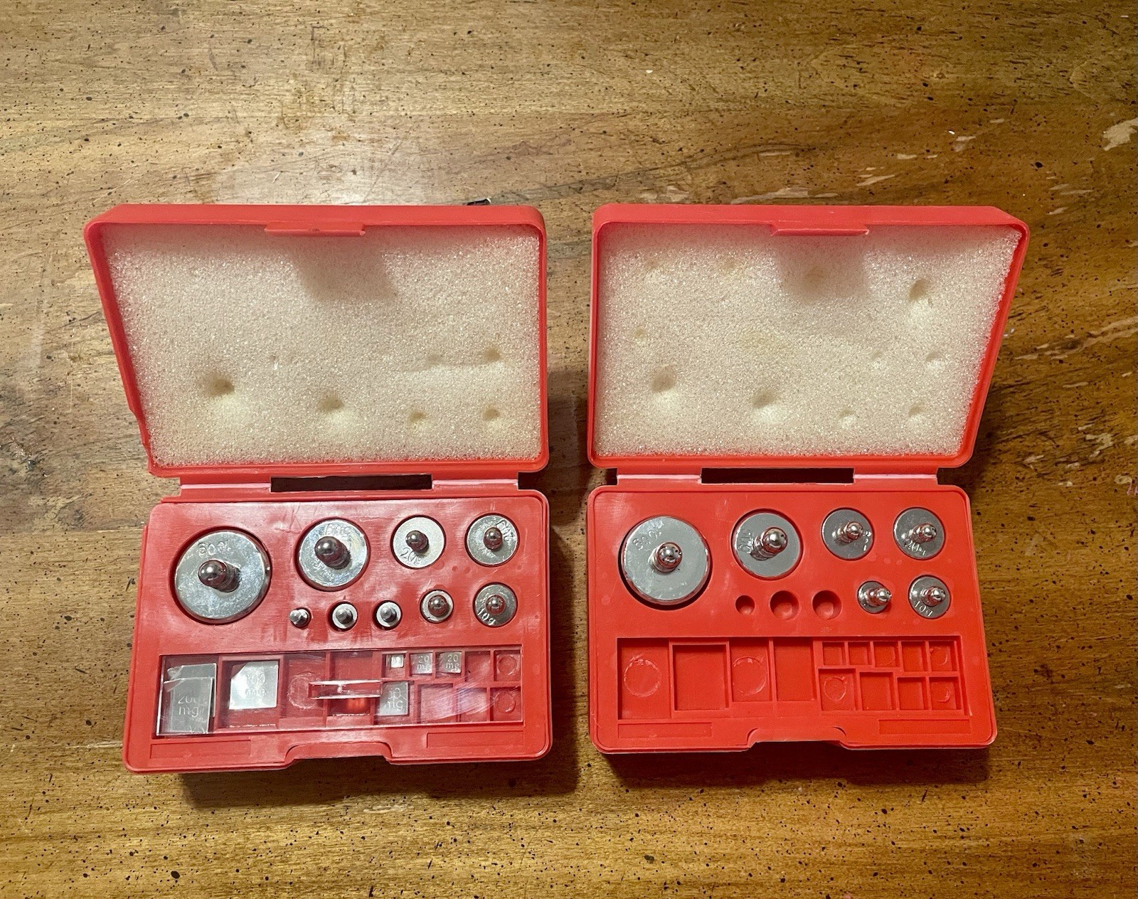 TPFM Calibration Weight Sets 10mg - 100g Solid Steel Red Box
