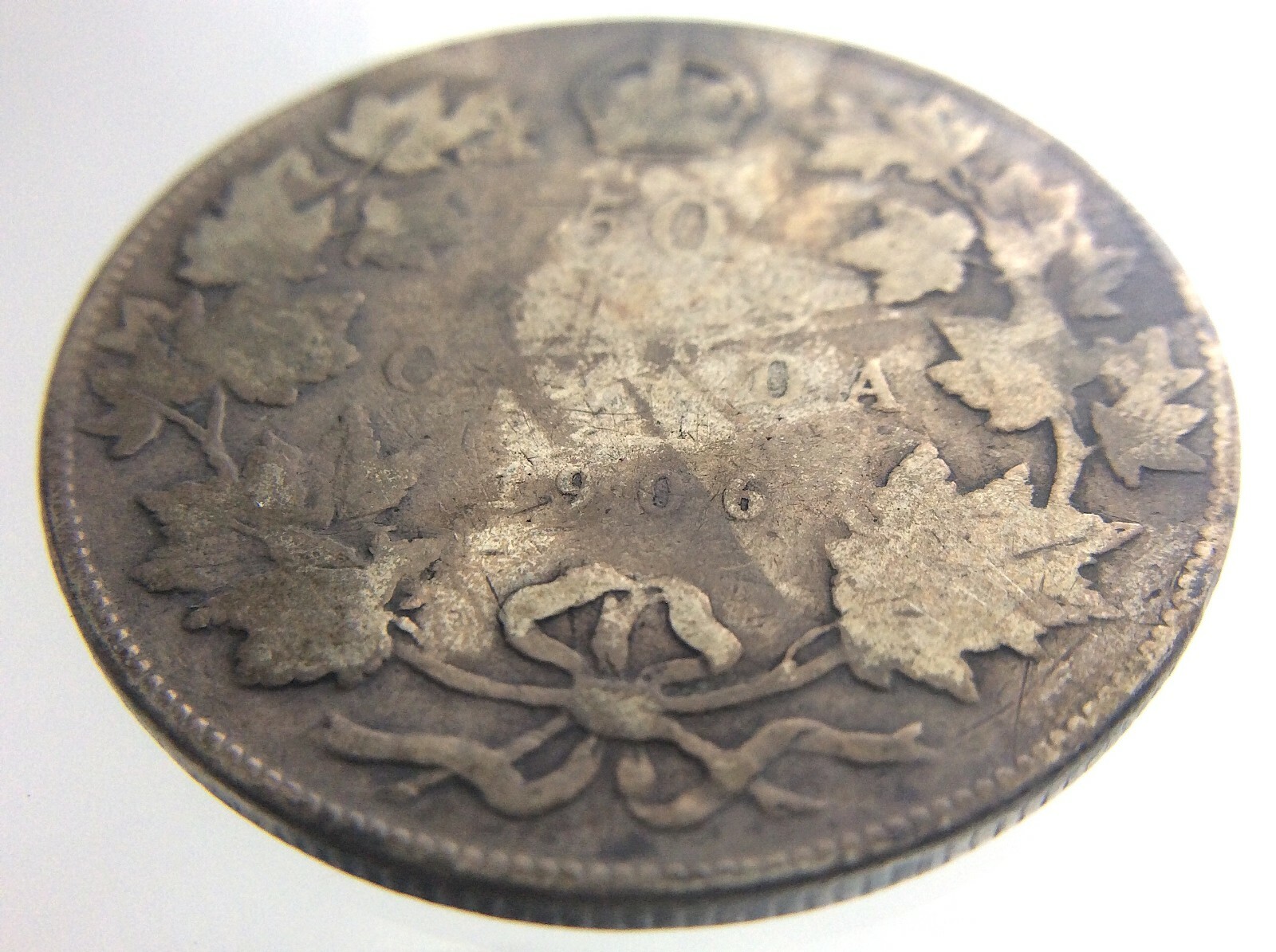 1906 Canada 50 Cents Half Dollar Circulated Silver Edward VII Coin S083