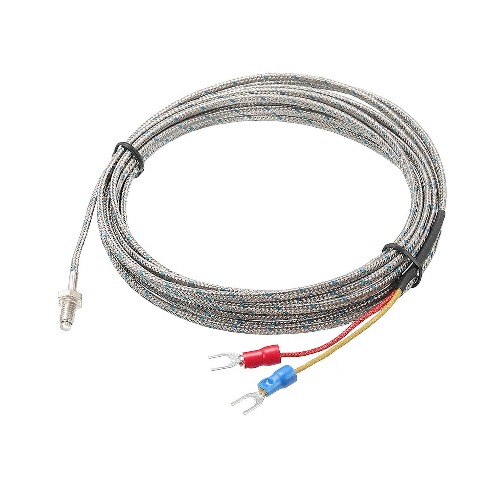 Temperature Sensor M6 Thermocouple J Type 10ft 0 to 750°C(32 to 1382°F)
