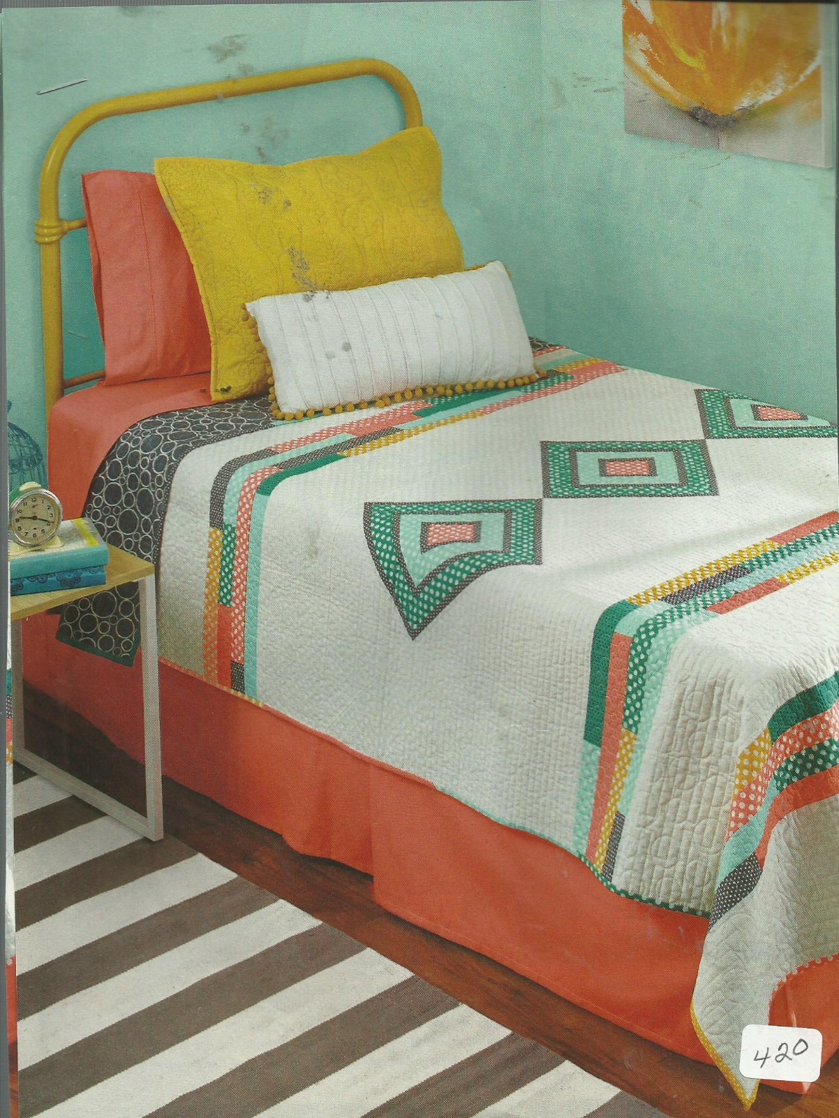 E0438  BETWEEN THE DOTTED LINES QUILT PATTERN/INSTRUCTIONS