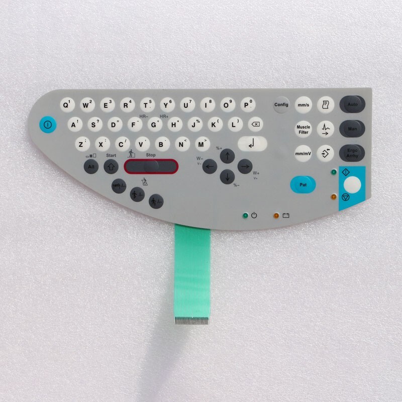NEW Membrane Keypad Keyboard Film For GE MAC1200 MAC-1200ST Machine