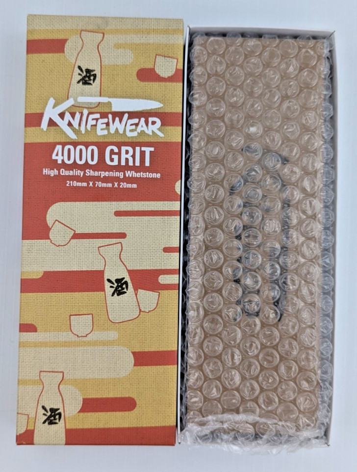Knifewear 4000 Grit High Quality Sharpening Whetstone Signed by Kevin Kent