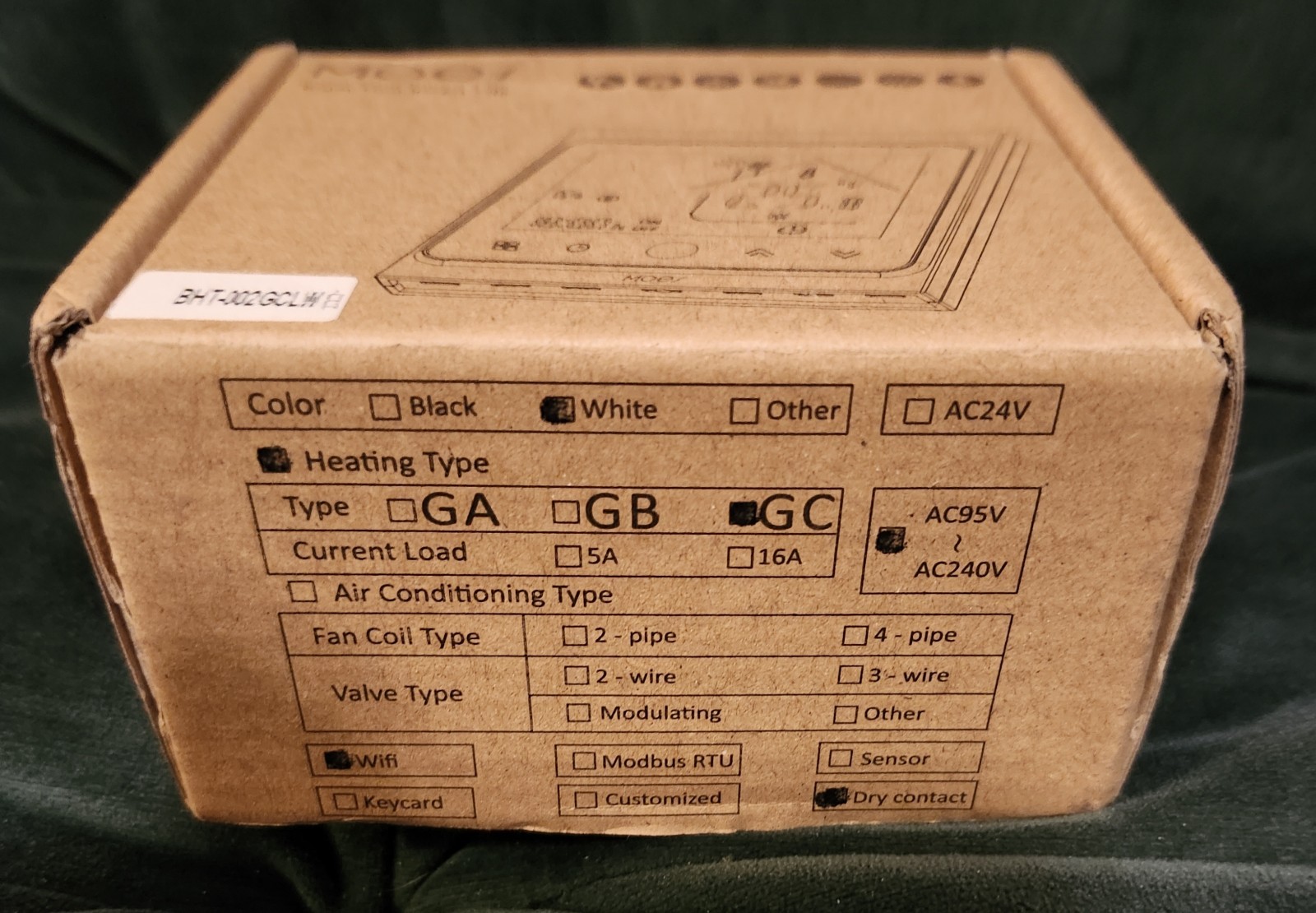 BHT-002GC Moes ZigBee Boiler Heating Thermostat Controller