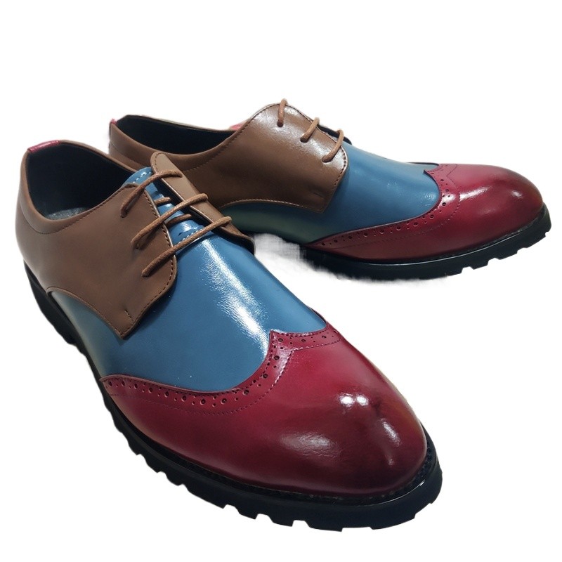 Lace Up PU Leather Oxfords Comfortable Wedding Business Men Casual Dress Shoes