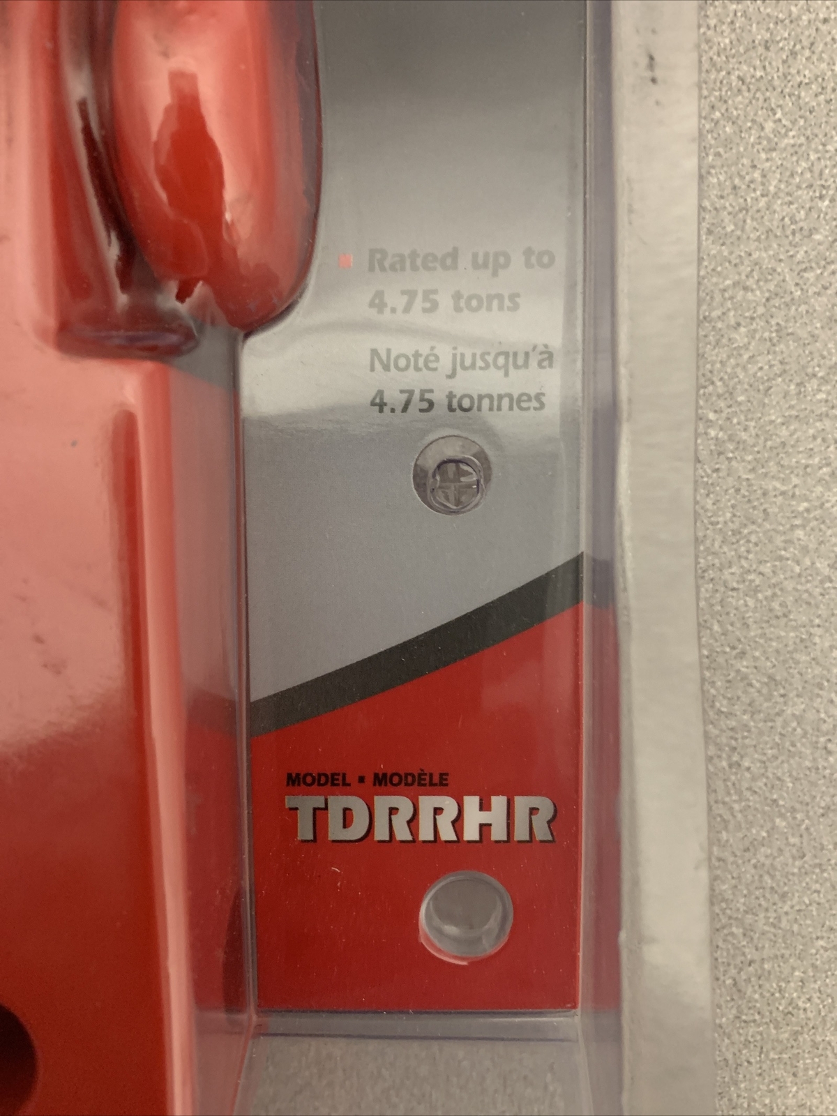 Trimax TDRRHR Receiver Hitch D-Ring (Red)