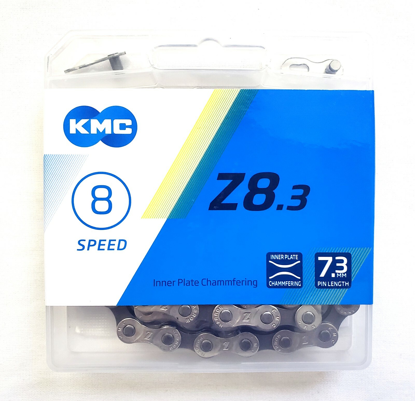 KMC Z8.3 1/2x3/32x116L 8Speed 8spd Chain Silver Gray