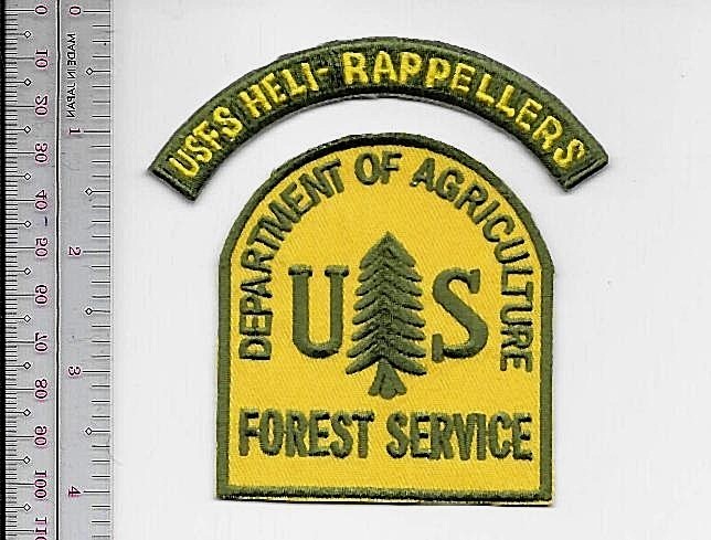 National Forest Air Attack Crew Heli-Rappellers USFS Forest Service NO TARIFF