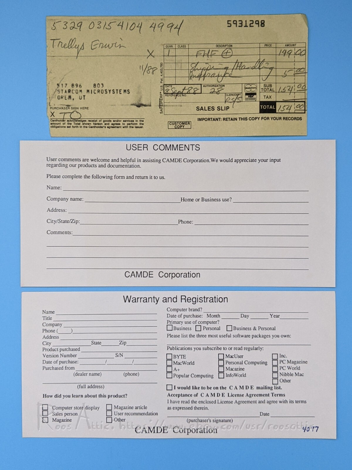 Nutri-Calc Plus Nutritional Analysis Software Apple Macintosh Camde 1986 Vintage