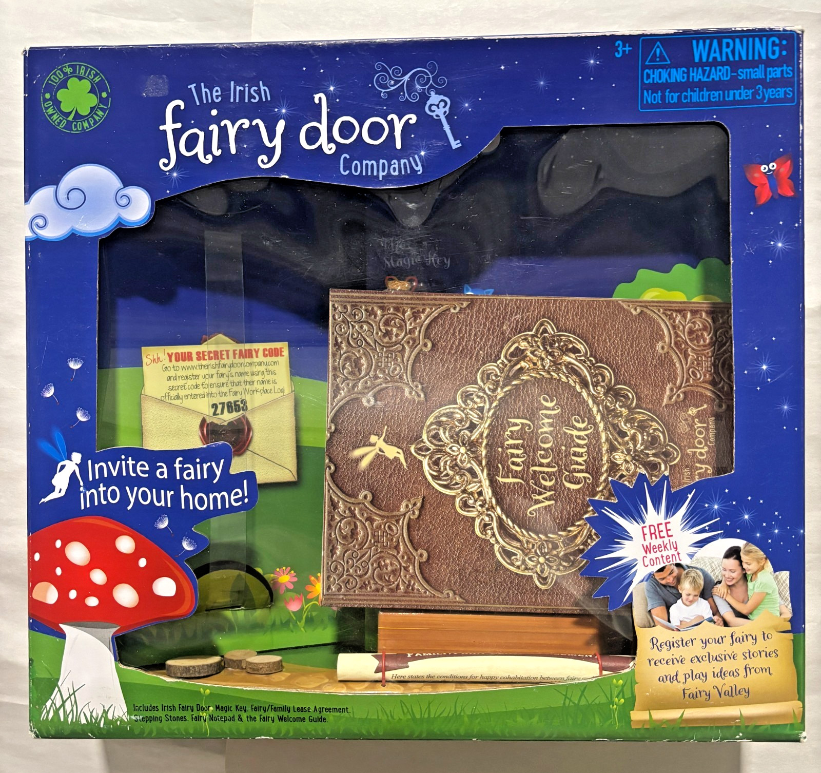 New The Irish Fairy Door Company Magic Key Welcome Guide Door Kit