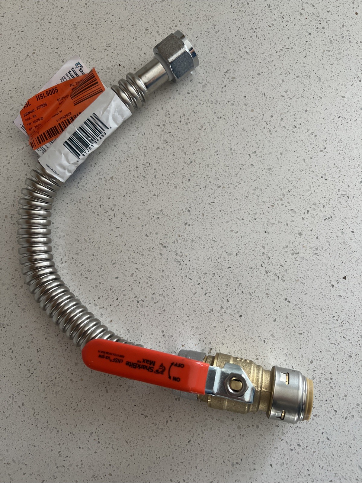 Sharkbite Corrugated Flexible Water Heater Connector 18" URSS3088FX18BV