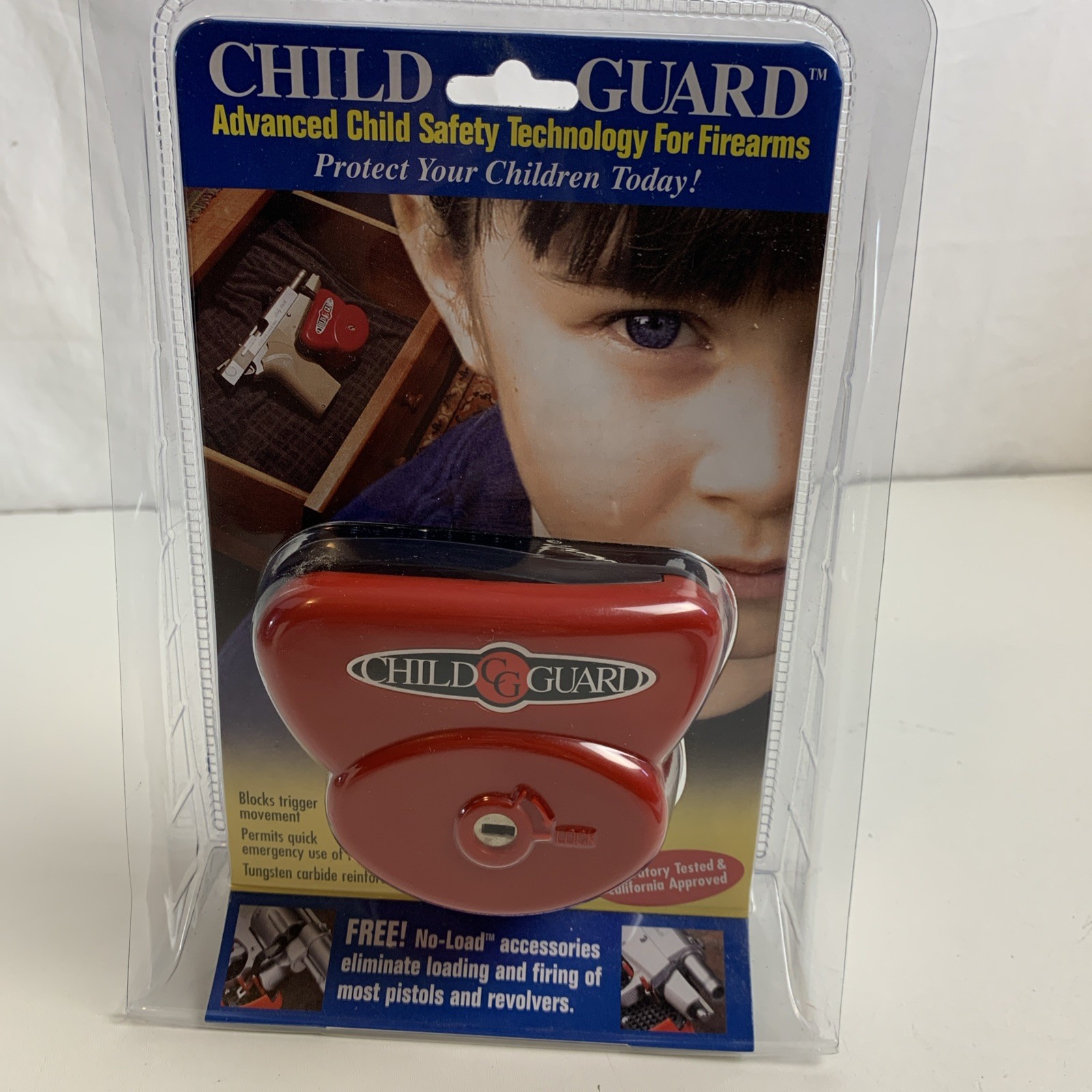 FIREARMS / GUN SAFETY LOCK by Child Guard, California Approved Sealed Pkg., New