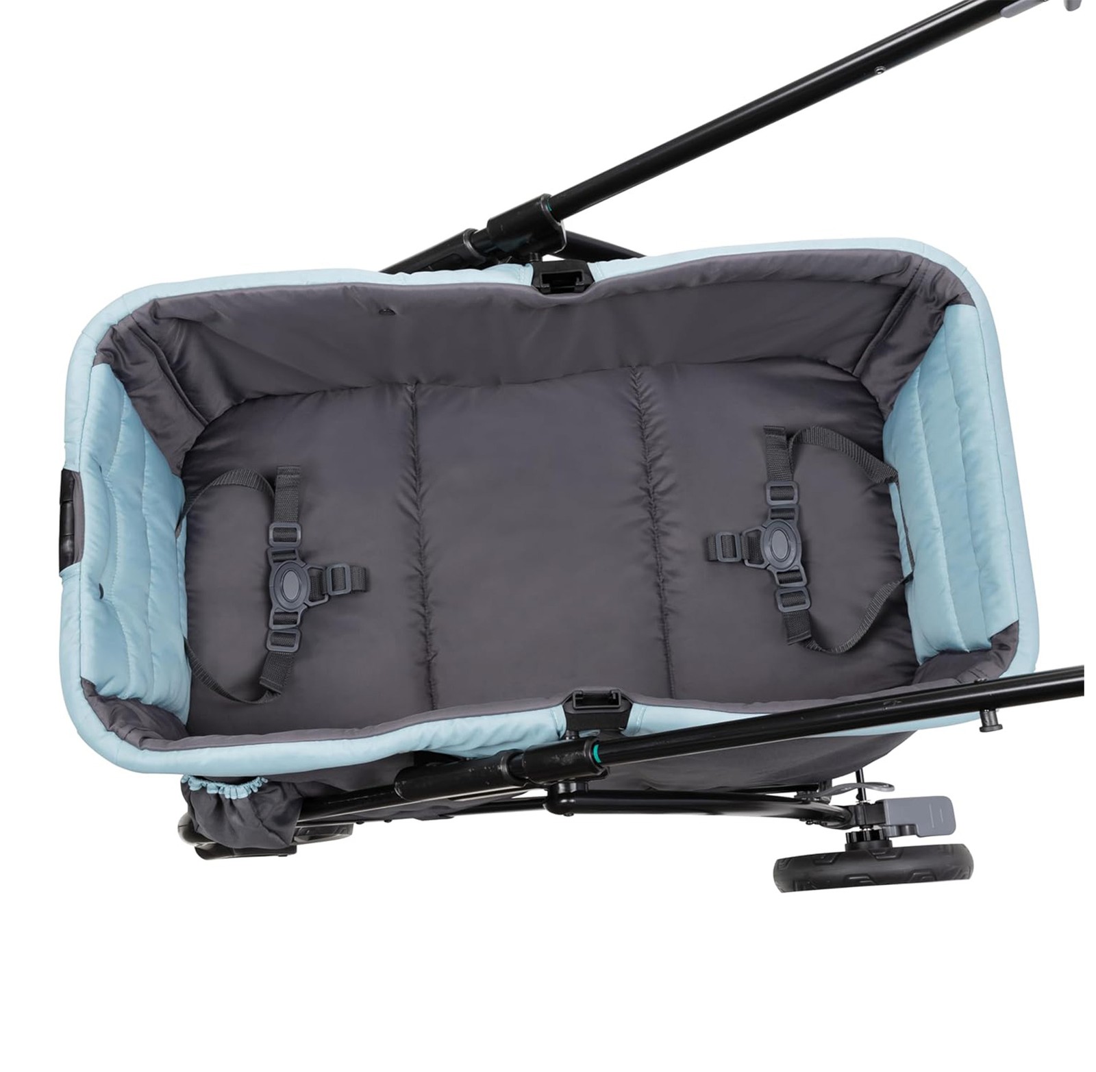 Baby Trend Expedition 2 in 1 Push or Pull Stroller Wagon w/ Canopy, Desert Blue