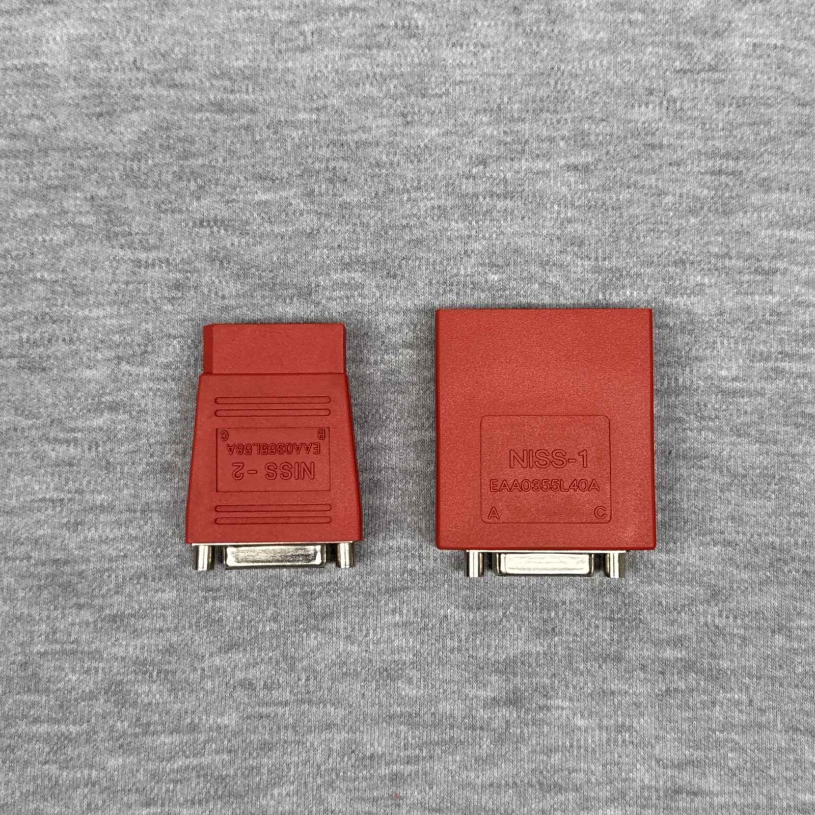 Snap On NISS-1 & NISS-2 Adapter Set MT2500 RED EAA0355L58A & EAA0355L40A