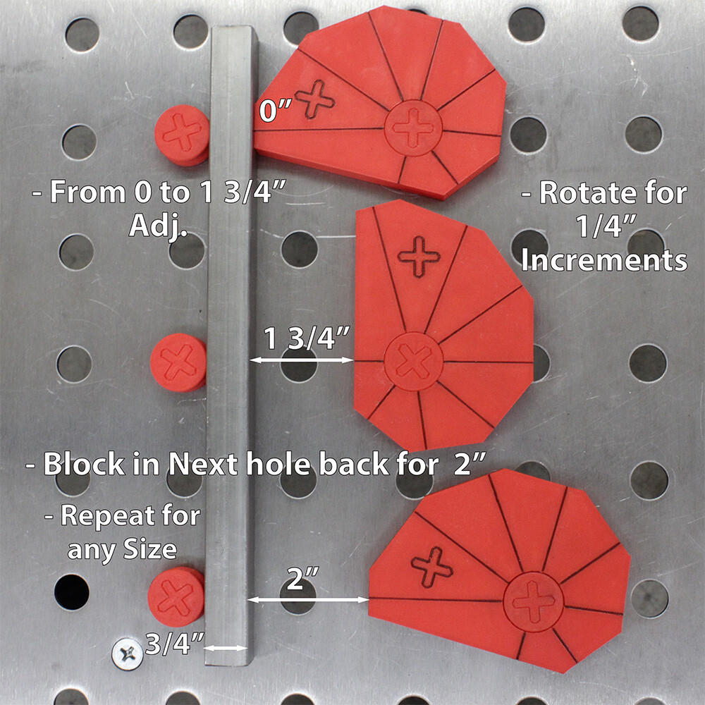 Octo Stop Block - Quick-adjust Measuring Block for fixture/welding table