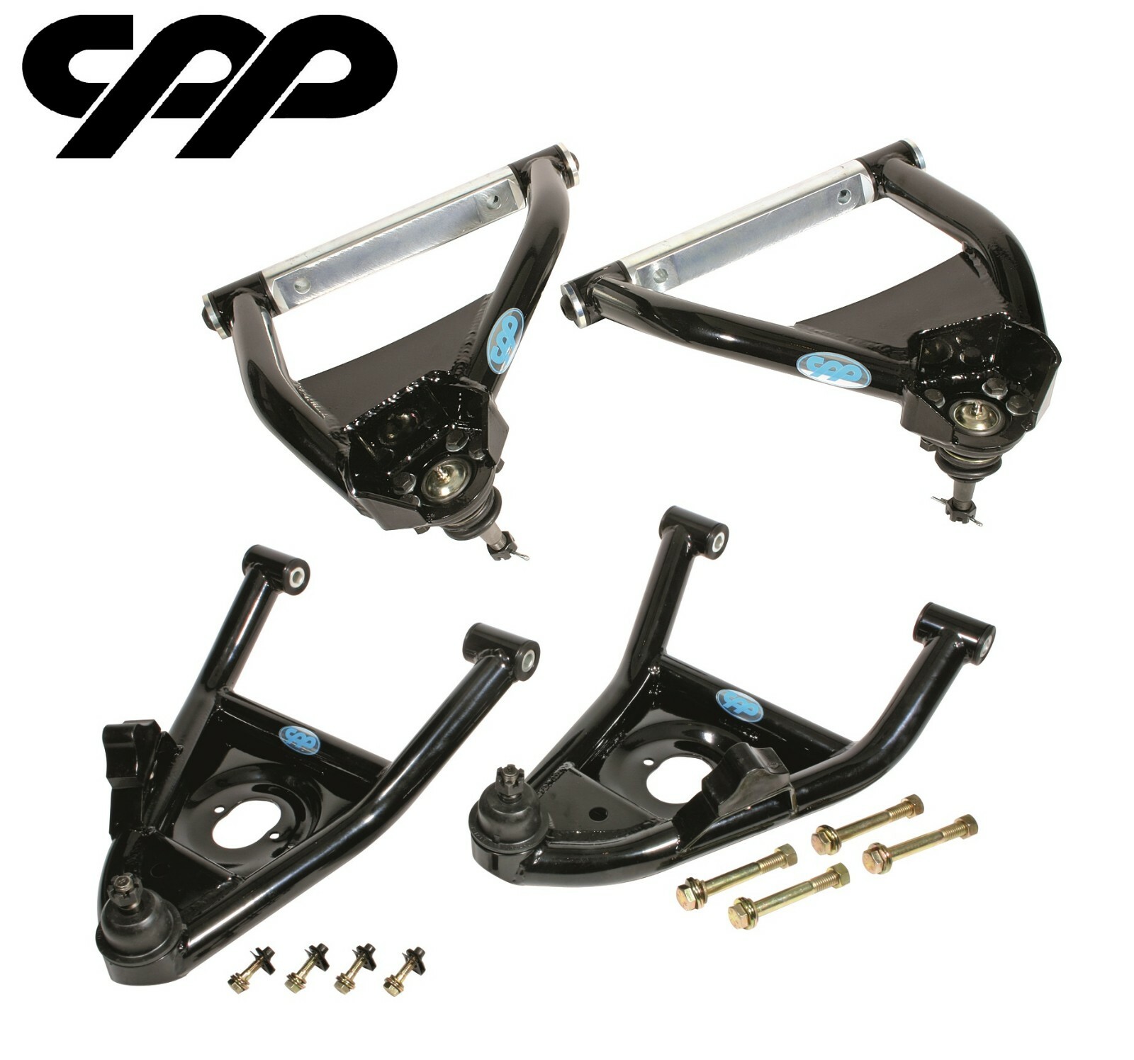 1964-72 CHEVY CHEVELLE EL CAMINO MALIBU CPP BLACK TUBULAR CONTROL ARMS USA MADE